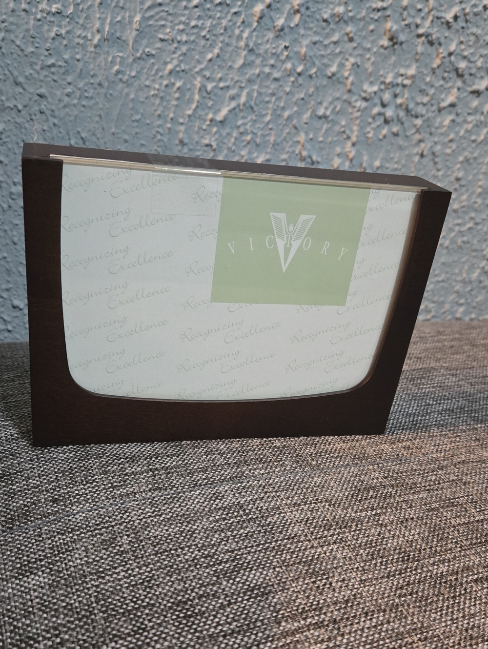 Victory Decorative Picture Frame - Brown and White